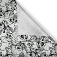 thumbnail image 6 of Ambesonne Celebration Grommet Curtain, Sketch Dead Skull, 50" x 63", Black and White, 6 of 6