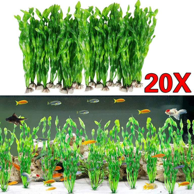 Artificial Seaweed,20 Pcs Artificial Seaweed Water Plants for Aquarium  Decor,Used for Household and Office Aquarium Simulation Plastic Seaweed  Water Plants Decorations for Home Decoration 