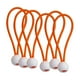 thumbnail image 1 of Eslingas expansoras con bola, juego de 6 abrazaderas para lonas, soporte de lona de goma Naranja de 5 pulgadas, 1 of 9