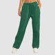 thumbnail image 4 of Pantalones de chándal con forro polar para mujer: cintura alta, pierna ancha y bolsillos; poliéster ligero para primavera/otoño; diseño con lazo delantero; informal/trabajo/yoga; tallas S-XXL., 4 of 7