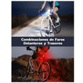 thumbnail image 2 of Linterna para Bicicleta Usb Recargable Delantera Y Trasera, Negro, 2 of 5