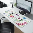 thumbnail image 2 of Color Watercolor Flowers&nbsp;mouse Padswaterproofwashable&nbsp;for Office Home Work GamingmousepadRubber Base Mousepad with Stitched Edges 31.5x11.8inches, 2 of 7