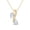 Yellow Plated Silver, variant on 7x5mm Teardrop Pear Moonstone Pendant 925 Sterling Silver Gold Vermeil Women's Engagement Necklace