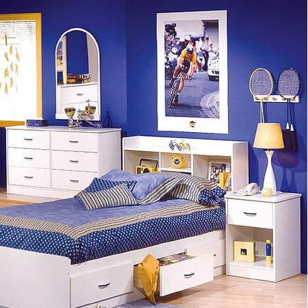 South Shore Contemporary Night Table, White