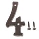 thumbnail image 2 of 4 + 7 Tornillos Rústicos con Números de Dirección de Hierro Incluidos Decoración Sunnimix Placa de letrero de puerta, 2 of 8