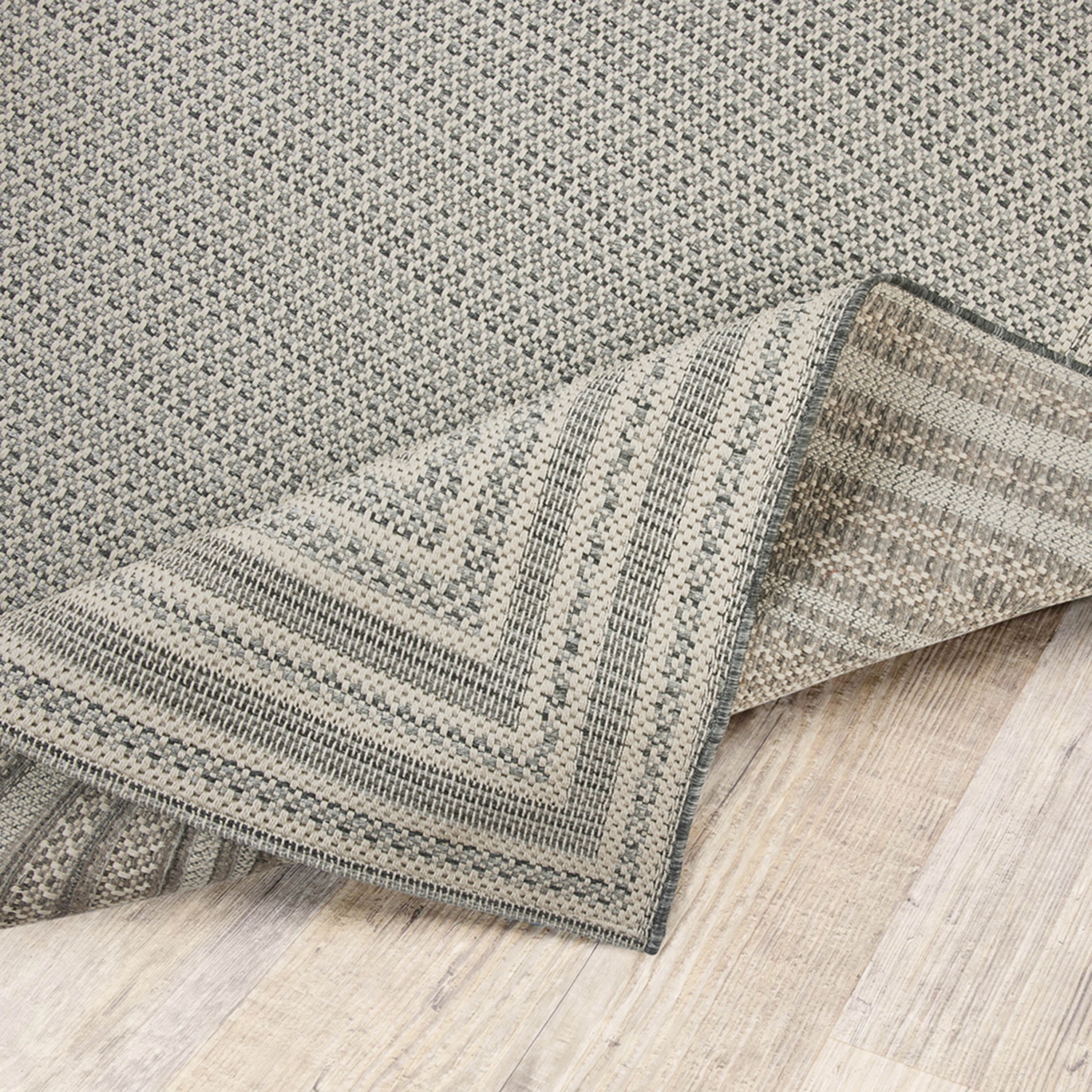 Better Homes & Gardens 7’x10’ Woven Gray Border Outdoor Rug