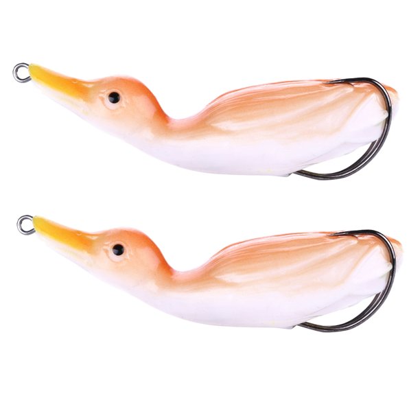 2 piezas de cebo para peces de , 10pcspcs, cm, señuelos de pesca, aparejos de pesca, cebo suave naranja