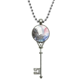 thumbnail image 1 of Tinta y acuarela abstracta de sombreado Colgante Collar Vintage Llavero Plata Joyas Unbranded M, 1 of 3