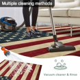 thumbnail image 5 of American Flag Outdoor Rug 5x7 Ft - Reversible Patio Rug Outdoor Camping Rugs, Vintage Red BlueUSA Flag Washable Indoor Outdoor Area Rugs, Non-Slip Outdoor Carpet Runner for Deck/Porch, 5 of 8