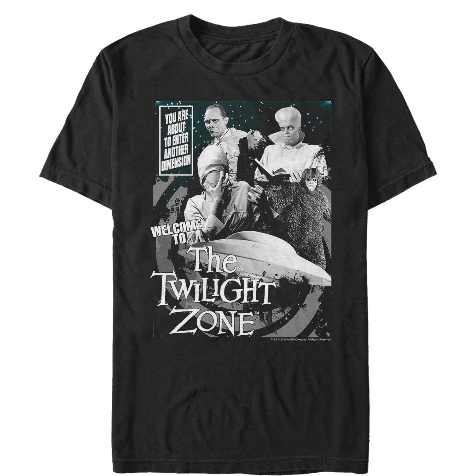 The Twilight Zone - Men's The Twilight Zone Welcome Collage Graphic Tee Black 2X Large - Walmart