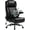 Black, variant on 400lbs Executive Office Chair with Flip up Arm,Ergonomic Big and Tall Computer Desk Chairs,Breathable PU Leather Chair with Adjustable Lumbar Support,High Back Ofiice Chair with Pocket Spring Cushion