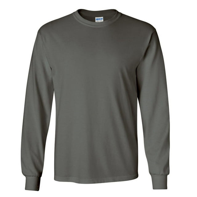 Gildan T-Shirt à Manches Longues en Coton Ultra Uni à Col Ras du Cou pour Hommes