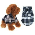 thumbnail image 1 of Dog clothes Pet casual coat Pet button plaid shirt, 1 of 6