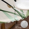 thumbnail image 4 of Colorful Tulips Round Fitted Table Cover Abstract Flowers Vintage Waterproof Table Cloth with Elastic Edge Wipeable Tablecloth for Picnic Camping Party Fits 55"-60" Diameter, 4 of 8