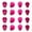 Deep Pink (40pcs), variant on MATROOY 40-50pcs Howlite Halloween Skull Head Beads 9mm Natural Stone Loose Bead-Deep Pink (40pcs)