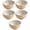 Beige, variant on Straw Bowl Set, Large Wheat Straw Serving Bowls Lightweight Unbreakable Dinnerware, Microwave Safe Reusable Tableware for Household Dorm Camping, 5-Pack