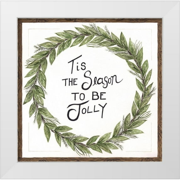 Shamp, Cindy 20x20 White Modern Wood Framed Museum Art Print Titled - Tis the Season