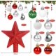 thumbnail image 2 of Red And White Christmas Baubles, 30pcs Christmas Baubles, Christmas Tree Baubles Set, Christmas Tree Baubles Plastic, For Decorating Christmas Tree Gl, 2 of 4