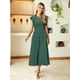 thumbnail image 4 of Vestido de verano midi a rayas de Dress Simplee para mujer, 4 of 6