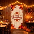 thumbnail image 5 of Tyidzon Happy Thanksgiving Door Cover Banner, 35 x 71 inch Maple Leaves and Pumpkin Fall Door Cover for Farmhouse Harvest Thanksgiving Decorations, 5 of 6