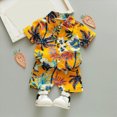 thumbnail image 2 of Toddler Boys' Short Sets Boys Summer Clothes Kids Summer Funny Outfits Shirt Short Sets 12M 18M 2T 3T 4T 5T 6T Toddler Boy Clothes Kaprioy, 2 of 5
