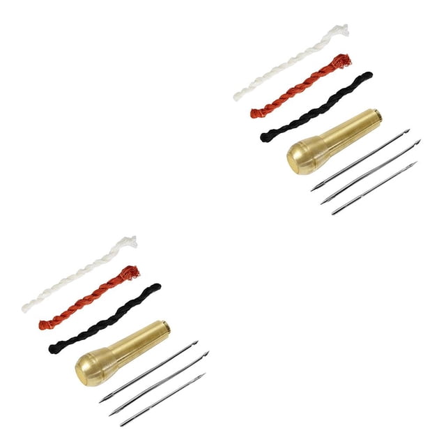 Yuarrent Quick Sewing Awl Leather Canvas Repair Kit Stitcher 3 3 Color Thread 2piezas Tipo 1
