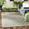 thumbnail image 2 of SAFAVIEH Courtyard Alina Geometric Quatrefoil Indoor/Outdoor Area Rug, Anthracite/Beige, 6'7" x 9'6", 2 of 13