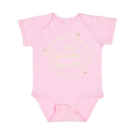 

Inktastic My Grandma Loves Me Grandchild Gift Baby Girl Bodysuit