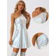 thumbnail image 2 of Vestido de Discoteca Allegra K Sin Mangas Plata XL para Mujer, 2 of 6