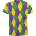 thumbnail image 2 of Mardi Gras Let the Good Times Roll Jester All Over Mens T Shirt Multi 2XL, 2 of 2