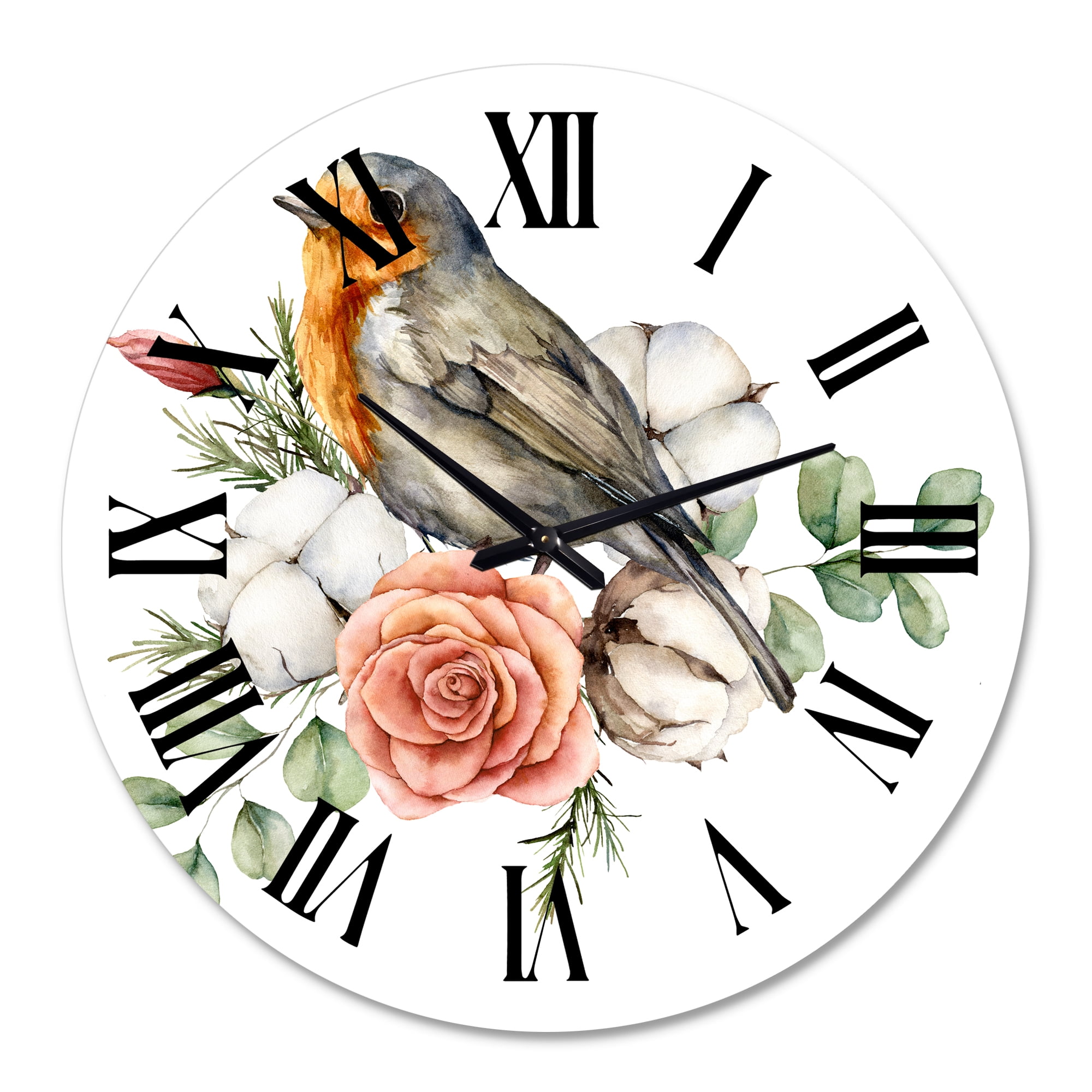 Designart 1 in Quartz Traditional Wall Clock
