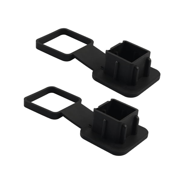 Riwesomey 2 piezas de cubierta de enganche de remolque, enchufe receptor duradero, suministros de arrastre, Protector Universal de polvo, Kit de Vehículos, repuestos y accesorios Mis