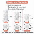 thumbnail image 7 of Gamexcel 5 Tier Stackable Vertical Garden Planter Tower with Wheels, Indoor Outdoor Strawberry Herb and Vegetable Planter, 7 of 7