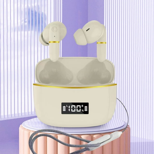 Wired Bluetooth Earphones, Digital Display, Battery Life, Bluetooth 5.3 Ear Bluetooth Earphones
