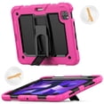 thumbnail image 2 of FJLBDE Case for iPad Air 5th Generation / iPad Air 4th Generation 10.9 inch, Rugged Shockproof Tablet Cases Cover with Kickstand Shoulder Strap, Rose, 2 of 7