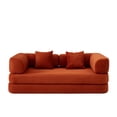 thumbnail image 4 of Miekor Furniture Floor Couch,Compressed Sofa,Convertible Floor Sofa Bed with Convertible Blanket Pillow,Enhanced frame stability,Comfy Couch Lounge Sleeper Bed,for Living Room Bedroom MK3708, 4 of 5