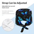 thumbnail image 4 of Butterflies Working Cap with Sweatband - Adjustable Unisex Surgical Nurse Cap, Chemo Hats for Women, 4 of 6