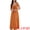 Orange, variant on Women's Spaghetti Strap Square Neck A Line Flowy Dress XL Apricot