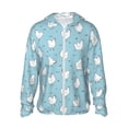 thumbnail image 1 of Fotbe Funny Chicken Chaqueta con Protección Solar UPF 50+ para Hombre y Mujer, Camisa con Capucha y Bolsillos-Large, 1 of 7