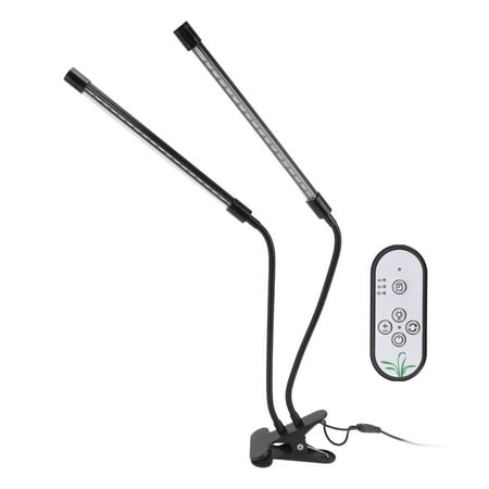 

Dual Head Growing Lamp Full Spectrum Timing 3 Color Modes USB Powered LED Plant Grow Light Clip On For Indoor