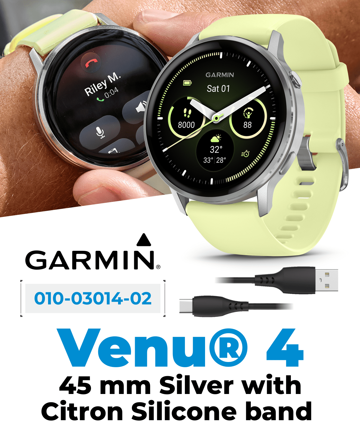 Garmin Venu 4 - 45mm AMOLED Advanced Health & Fitness GPS