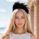 thumbnail image 2 of Ofertas Únicas 1 Pc Diadema Plumas Accesorios para el Cabello para Mujeres Negro, 2 of 5