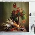 thumbnail image 1 of Ambesonne Harvest Shower Curtain, Fall Vegetables Leaves, 69"Wx75"L, Multicolor, 1 of 3