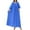 Blue-01, variant on STETMN Plus Size Summer Holiday Dress for Women Half Sleeve Solid Loose Dresses Pleated Beach Sundress
