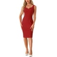 thumbnail image 2 of INSPIRE CHIC Cocktail Dresses for Women's Elegant Sweetheart Neck Sleeveless Bodycon Pencil Dress, 2 of 5