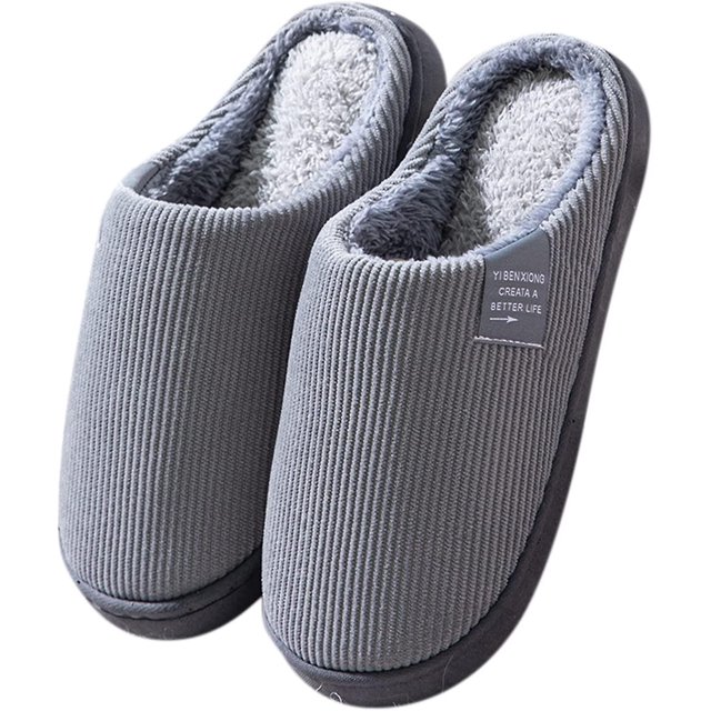 Slippers For Women & Men Memory Foam Warm Slip On Slippers Comfy Plush Lined House Shoes zhangyuxiang LED