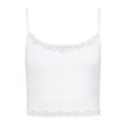 thumbnail image 4 of LASCANA Women's Lace Trim Cropped Camisole Lace Trim, 4 of 5