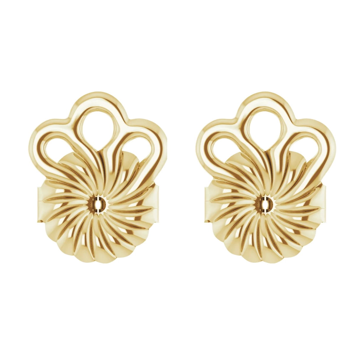 SuperJeweler 14K Yellow Gold 8mm Earring Stabilizer Backs for Heavy Earrings for Women
