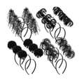 thumbnail image 1 of wonima44 Censen 12 Pcs Halloween Pom Pom Party Headbands Tinsel Ponytails Spirit Head Bopper Headwear for Christmas Birthday Holiday, 1 of 1