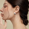 thumbnail image 3 of Lancharmed Silver Plated Women's Earrings,Triangular Geometry Earring Gifts for Wife, 3 of 7